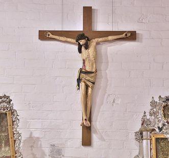 Multscher-Kruzifix im Museum in der Bruderkirche des Klosters Heiligkreuztal