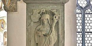 Sandsteinepitaph der Veronika von Rietheim im Kloster Heiligkreuztal