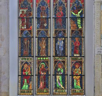 Detail des Chorfensters in der Klosterkirche St. Anna des Klosters Heiligkreuztal